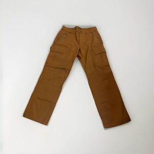 Duluth Trading Flex Fire Hose Pants Mens 34x32 Relaxed Fit Cargo Canvas Workwear